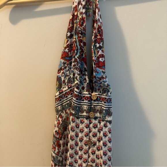 Anthropologie Raga Riviera Vibe Maxi DressDeep V Size Medium - Picture 4 of 10